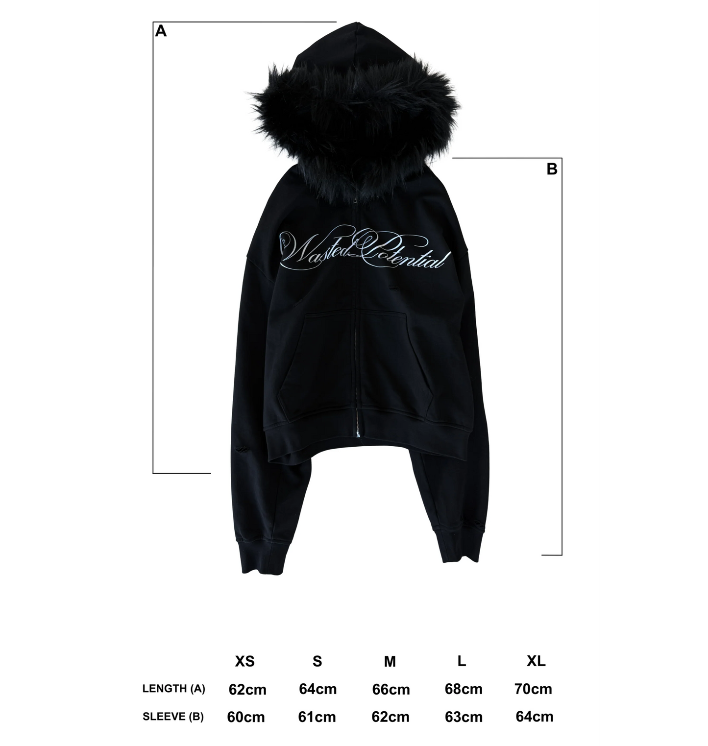 FUR ZIPUP - DETACHABLE