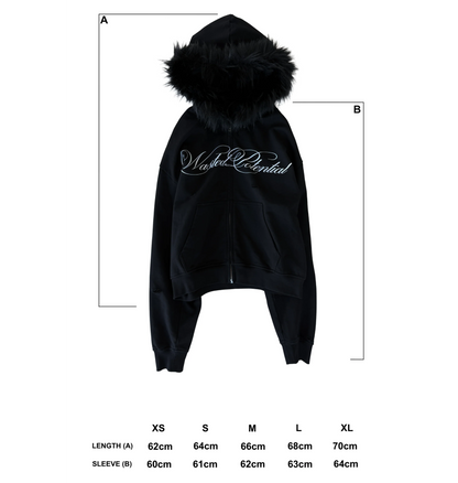 FUR ZIPUP - DETACHABLE