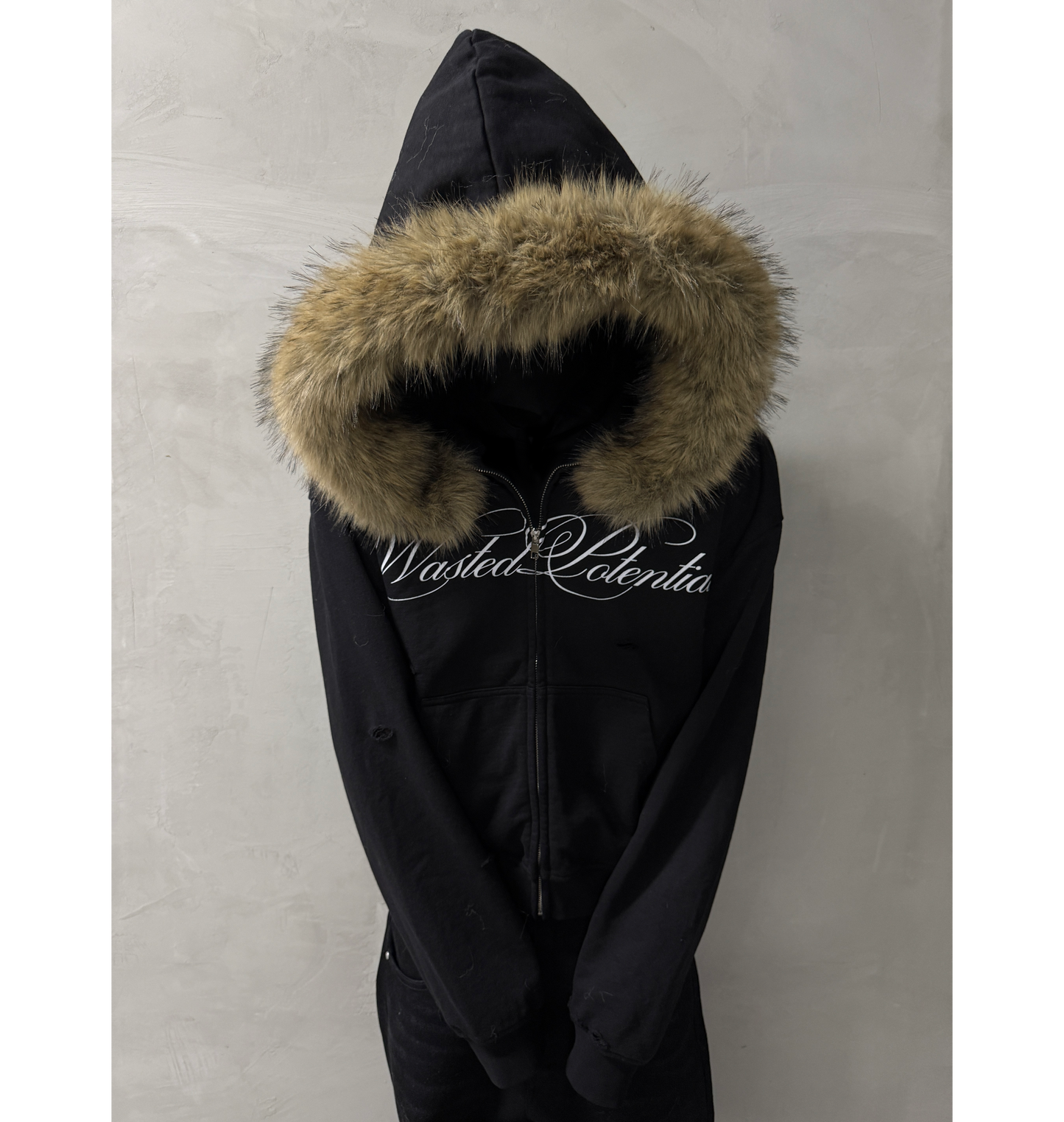 FUR ZIPUP - DETACHABLE