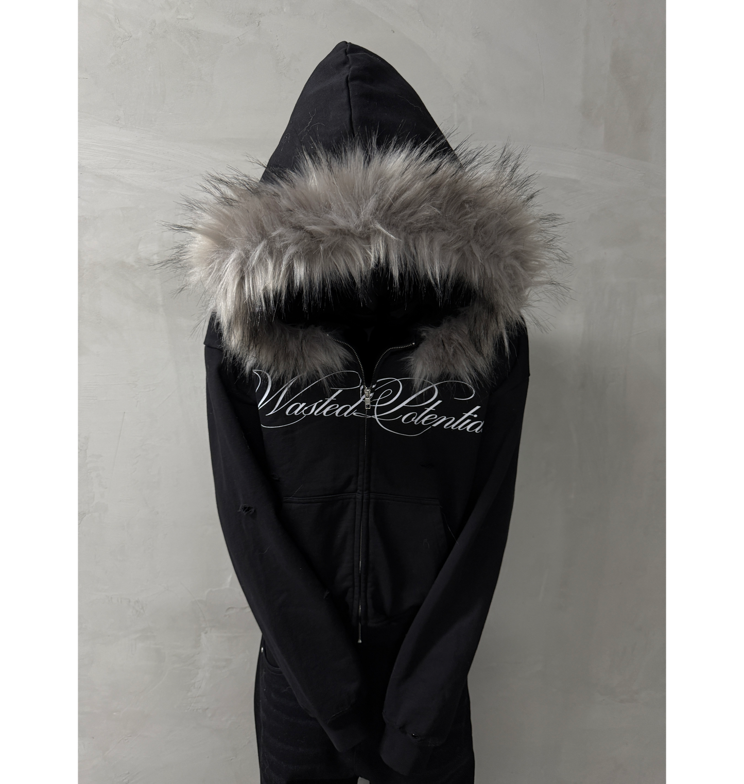 FUR ZIPUP - DETACHABLE