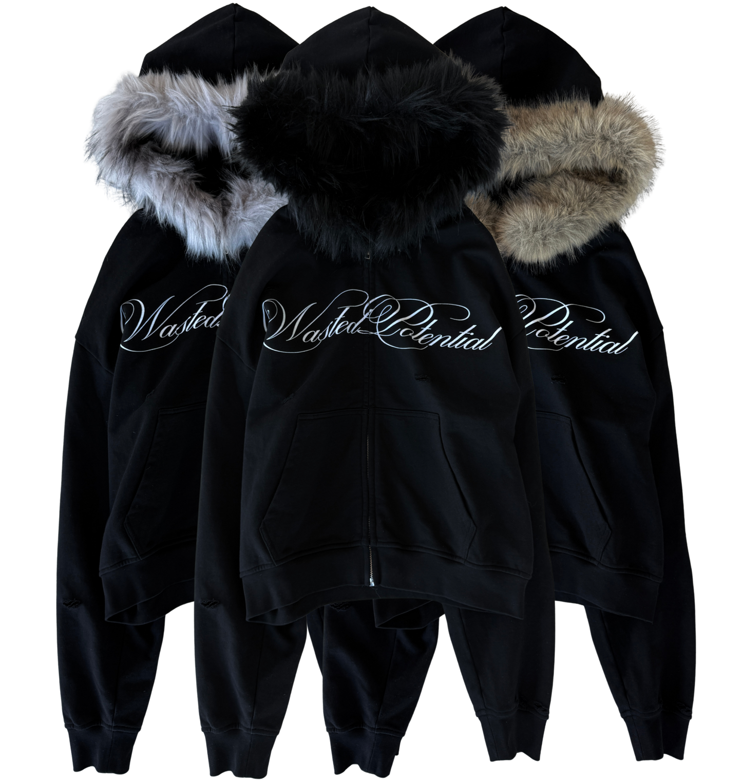 FUR ZIPUP - DETACHABLE