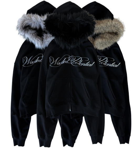 FUR ZIPUP - DETACHABLE